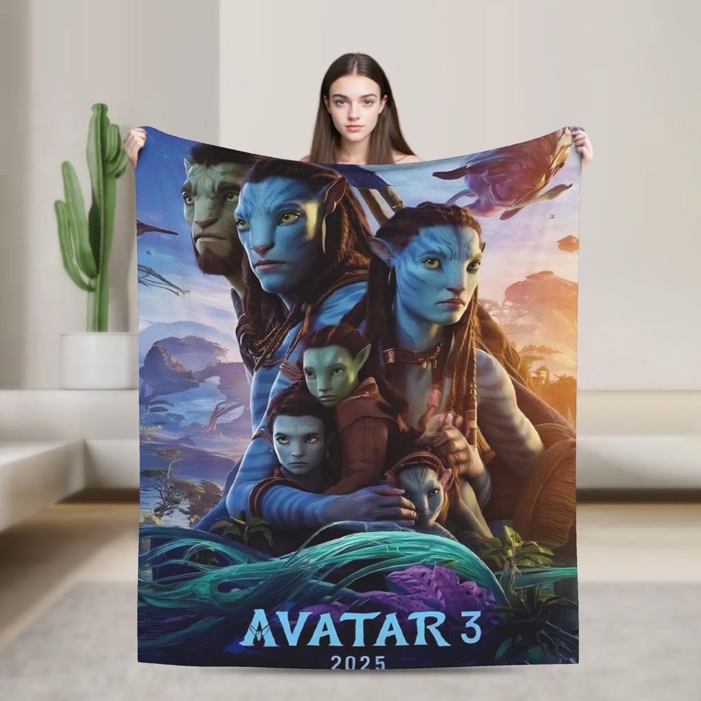 Films Avatar Blankets Quality Warm Soft Bedding Throws Winter Children Outdoor Street Trend Bedspread