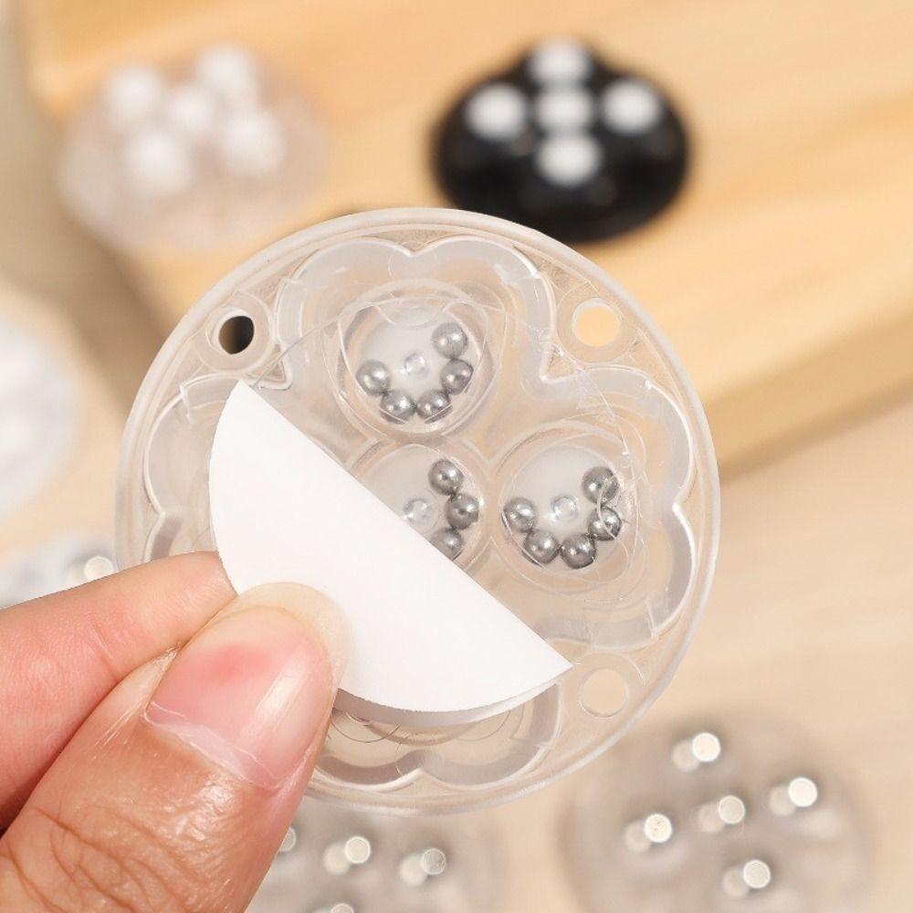 4Pcs 360°Rotatable Universal Wheel 5-Ball Storage Box Roller Durable Pulley