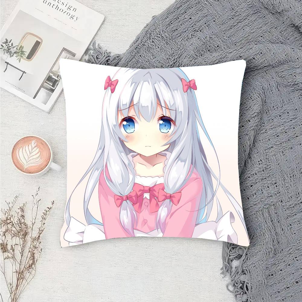 Anime Eromanga Sensei Pillow Case Sofa Cushion Cover Room Home Decoration