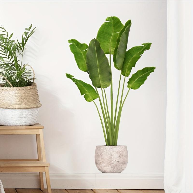 1pc New Waterproof Self-adhesive Green Plant Potted Wall Sticker Bedroom and Living Room Wall Decoration Stickers Accessories