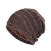 Men's Winter Knitted Beanie Hat Thickened Fleece Lined Warm Outdoor Sports Casual Slouchy Skull Cap for Cold Weather Protection