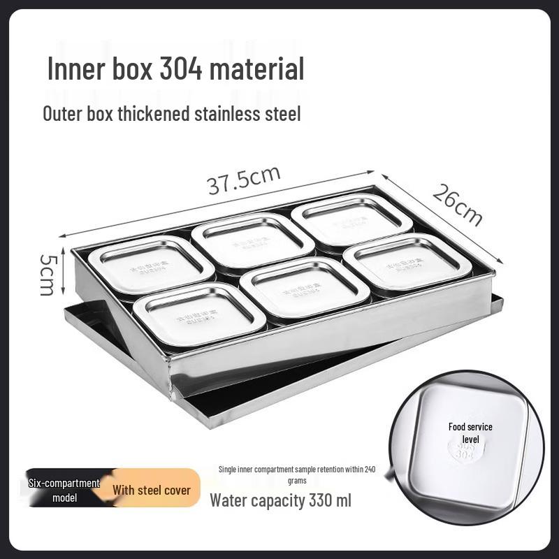 Stainless Steel Food Sampling & Retention Box Set