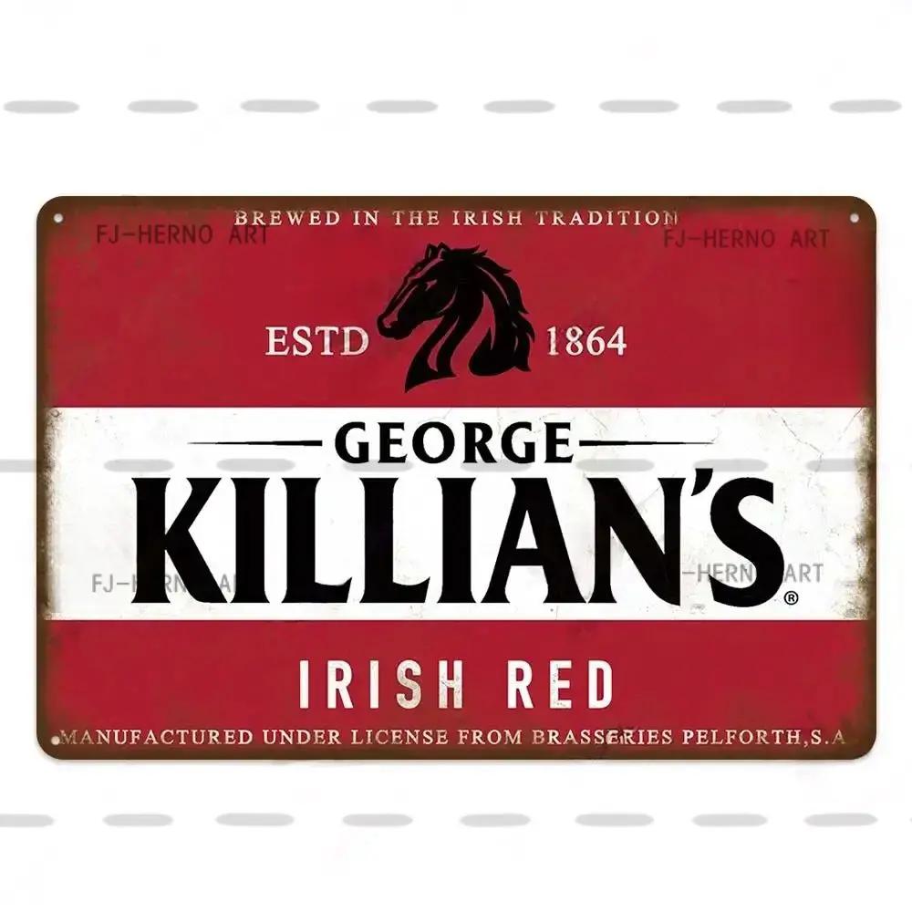 Vintage Beer Metal Sign Decorative Plaque - Retro Plate for Wall - Ideal for Bar Pub Club Dad's Garage Workshop Poster Decor