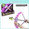 Brinquedo Arco e Flecha Rosa Minecraft Para Crianças Material Plástico 38*35.5cm Tamanho da Embalagem