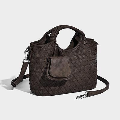 High-End Niche Design Matte Woven Women's Bag 2025 New Trend Versatile Handbag Shoulder Commuter Tote Bag