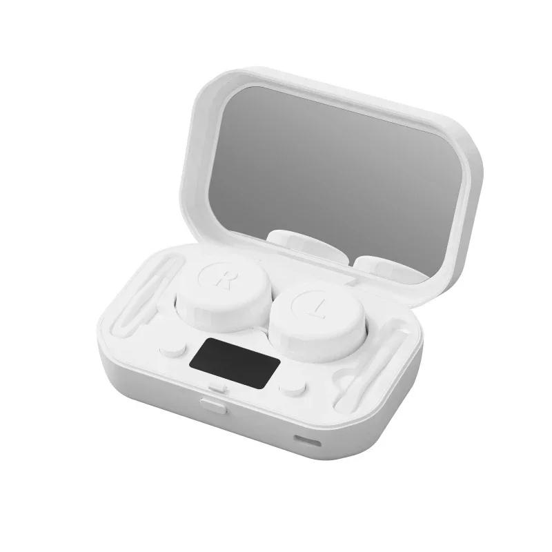Machine Nettoyante Automatique Portable pour Lentilles de Contact avec Minuterie Stérilisation Ultraviolette Machine Nettoyante à Aspiration Magnétique