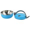 Food Lunch Box Case Protable Travel Office Workers Stainless Steel Round