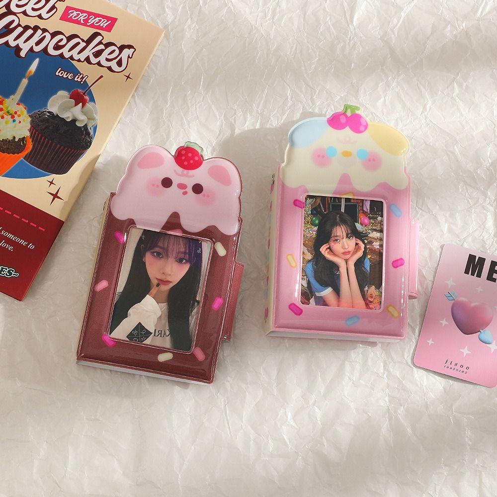

Duble-sided Dessert Cake Storage Album Original Cute Album Photo Fashion Korean Card Holder Girls коричневый