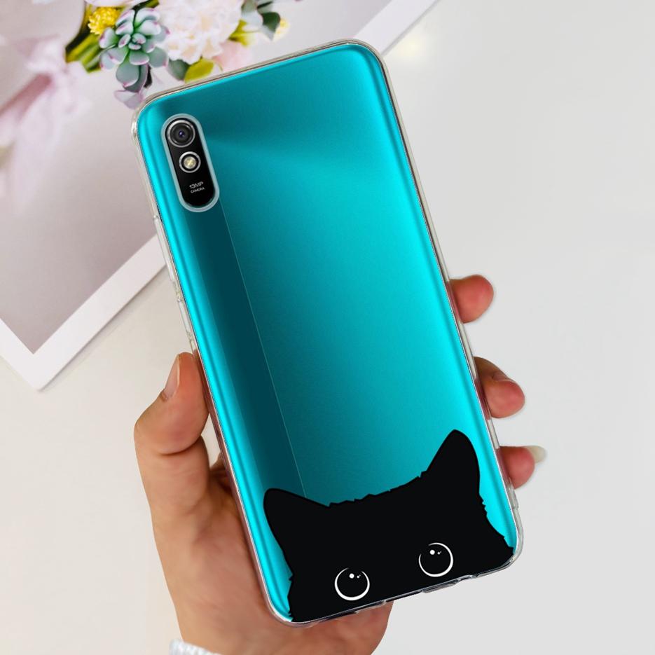 For Xiaomi Redmi 9A Case Redmi 9AT Stylish Painted Cover Clear Silicone Phone Case For Xiaomi Redmi 9A Sport Redmi9A T Soft Bags
