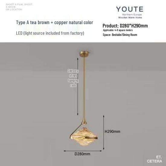 Minimalist Italian Glass Pendant Light for Home and Bars