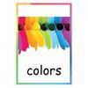 12PCS New Kids Montessori Toys English Learning Word Cards Color Flash Cards Children Colors Cognition Memory Education Toy 2026