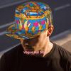 Casquette de Baseball Présentant un Design de Crabe Dessiné, Convient Aussi Bien aux Hommes qu'aux Femmes. Ce Chapeau Plat Unisexe Est Parfait Pour Le Hip Hop