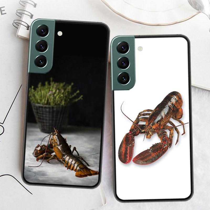 Live Lobster Phone Case For Samsung Galaxy S22 S25 Ultra S21 S10 Plus S26 Edge S20 S23 S24 FE Cover Silicone Soft TPU Clear