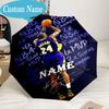 Custom Name Umbrella Kobe Bryant's Legacy Numbers Umbrella 8-Frame for Travel, Camping, Casual Lightweight Portable, Essential for Family Gifts