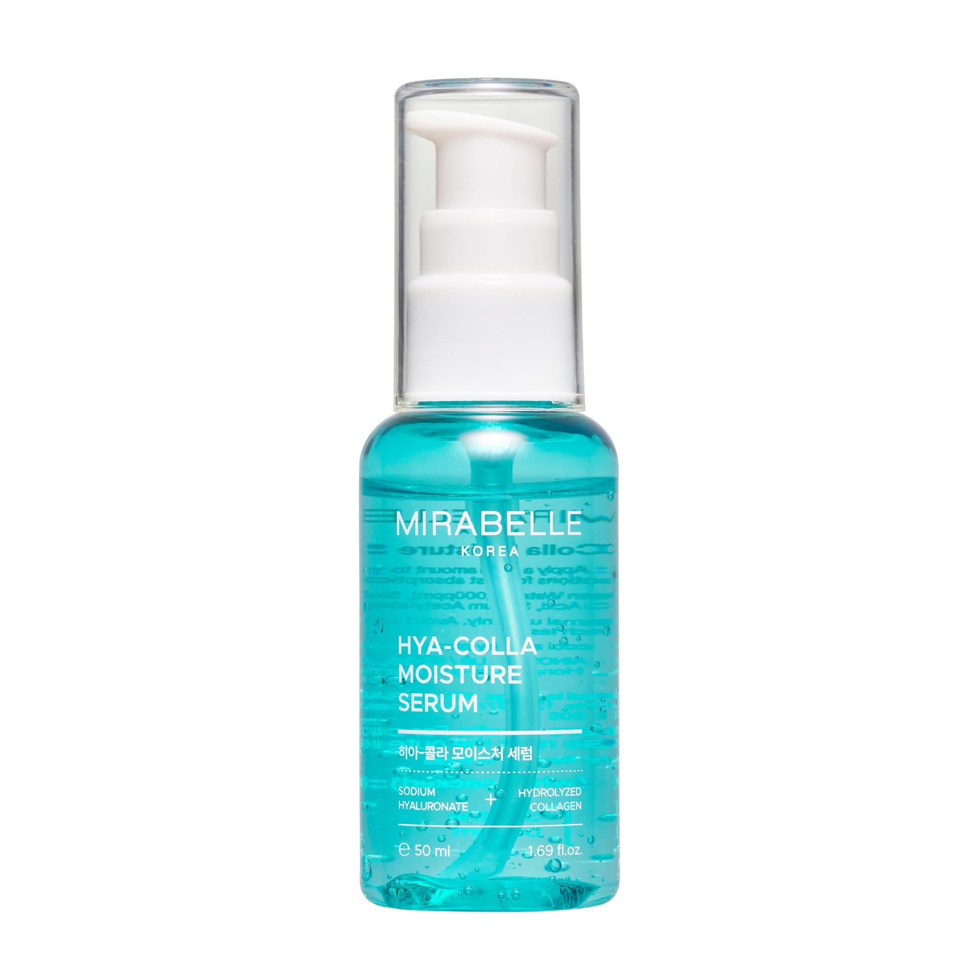 Mirabelle Korea Hyaluronic + Collagen Moisture Serum 50ml | Korean Skincare for Intense Hydration & Skin Firming | Collagen & Hyaluronic Acid | Fas