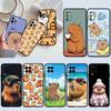 Cartoon  Capybara Cute Shell Phone Case for Samsung Galaxy Note 10 20 S23 S24 S25 Ultra FE Plus Edge Lite A02S A35 A07 A17