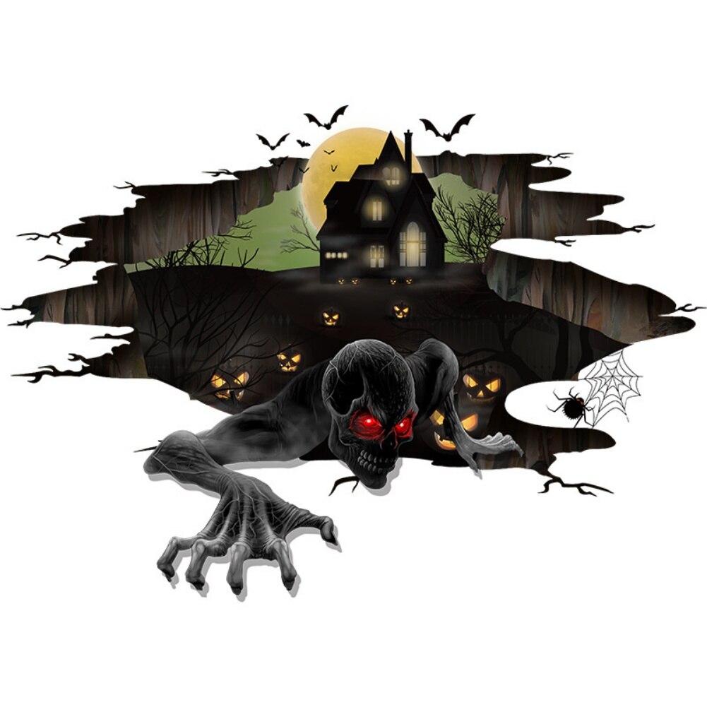 Halloween Nálepka na podlahu Horor Strašidelná realistická dekorace na večírek
