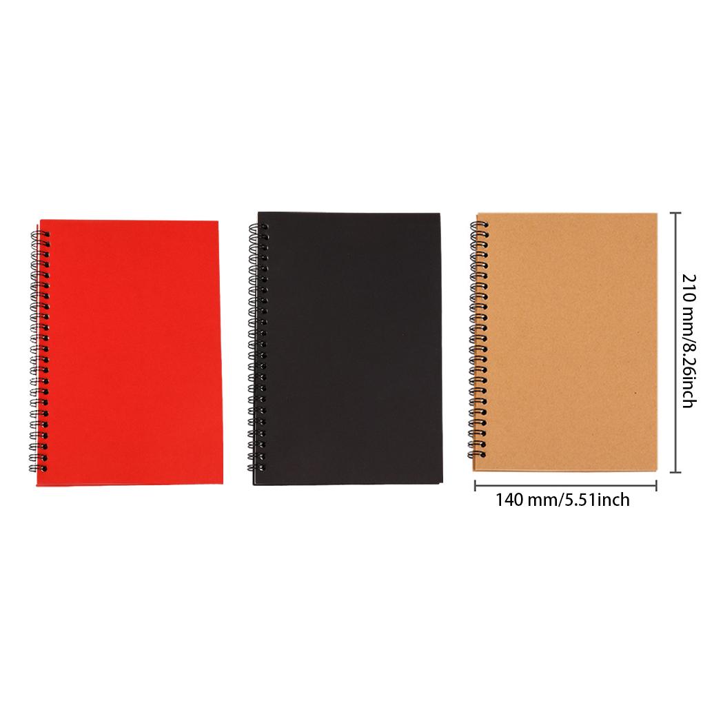 Spiral Notebook Portable Office School Business Journal Writing Practice Homework Teacher Students Prize Stationery