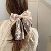 Lace Bow Elegant 2000s Style Side Clip Bow Hair Clip Sweet Girls Floral Embroidered Flower Large Bowknot Balletcore