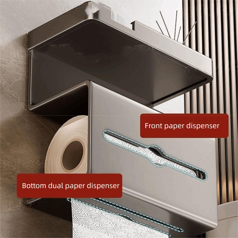 Strong Load-bearing Toilet Paper Storage Rack Wall Mounted Bathroom Tissue Dispenser Bathroom