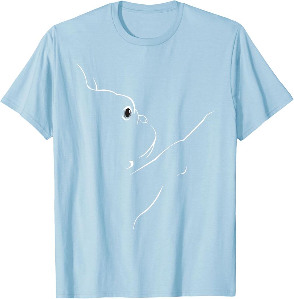 French Bulldog Line Art Minimalist Graphic T-Shirt Cotton Casual Top for Dog Lovers