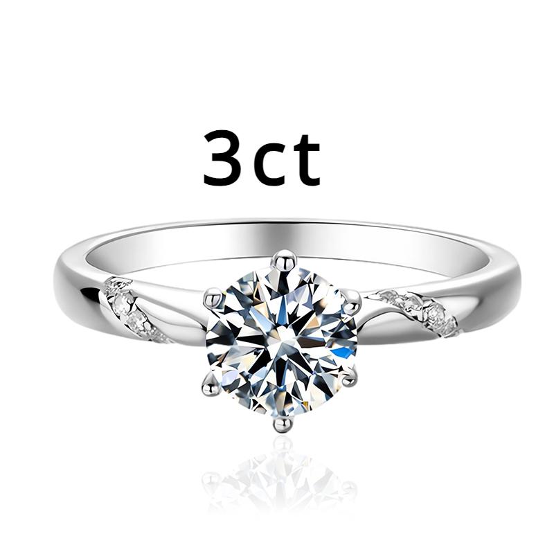 

Кольцо с муассанитом 3 карата, 9 мм, стерлинговое серебро 925 пробы с позолотой 18 карат, обручальное кольцо с бриллиантом, ювелирные изделия для женщин 9