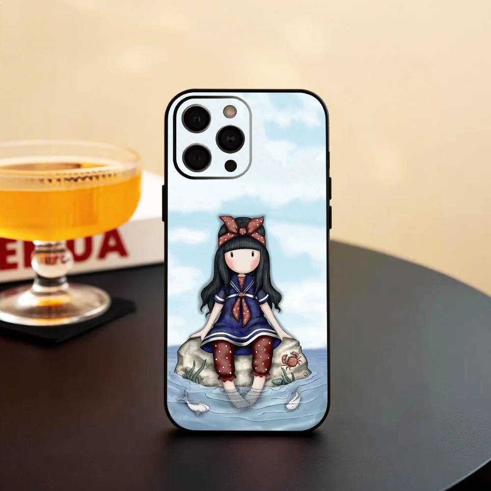 L-Lovely S-Santoro G-Gorjuss Series Phone Case Silicone Soft For IPhone 17 16 15 14 13 12 11 X XR Plus Pro Max Plus