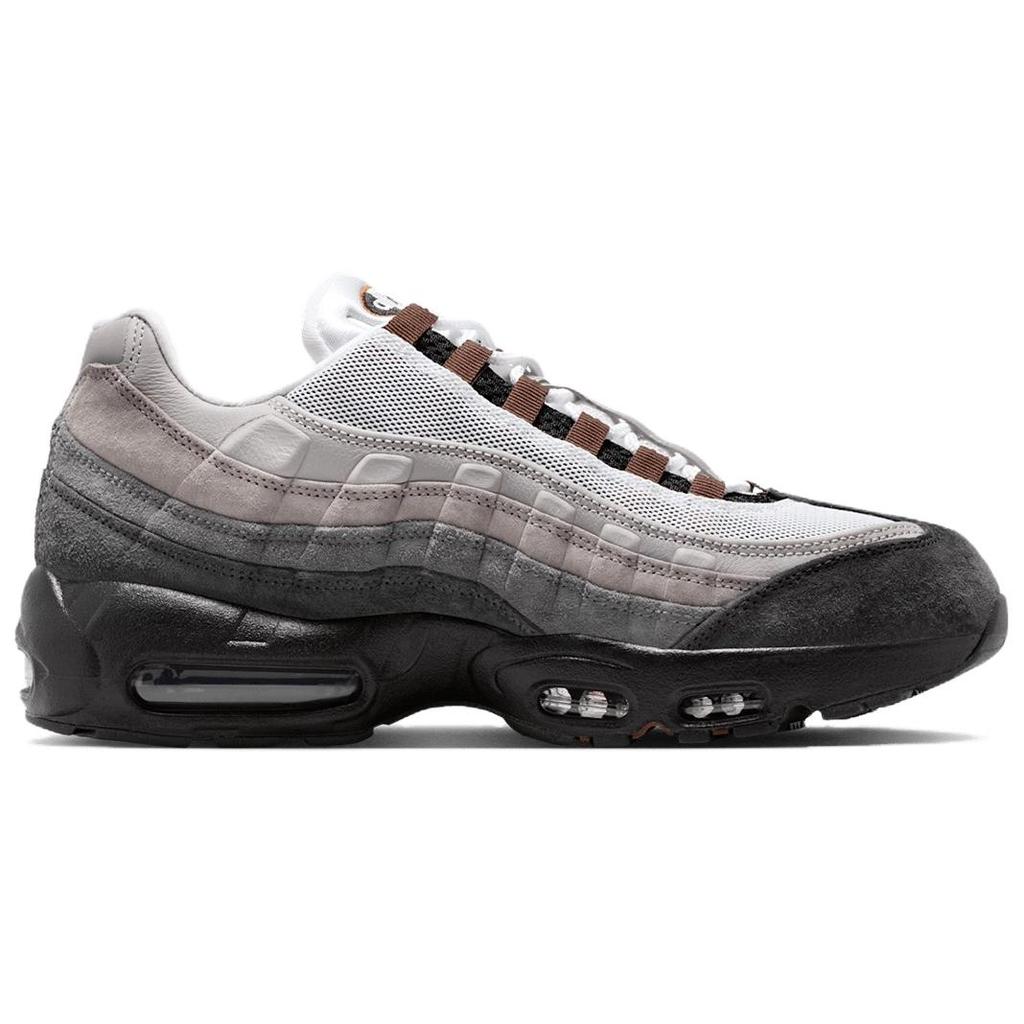 Nike Air Max 95 Comfortable And Lightweight Abrasion Resistant Low Top Running Shoes Unisex Black Gray HF7545-002