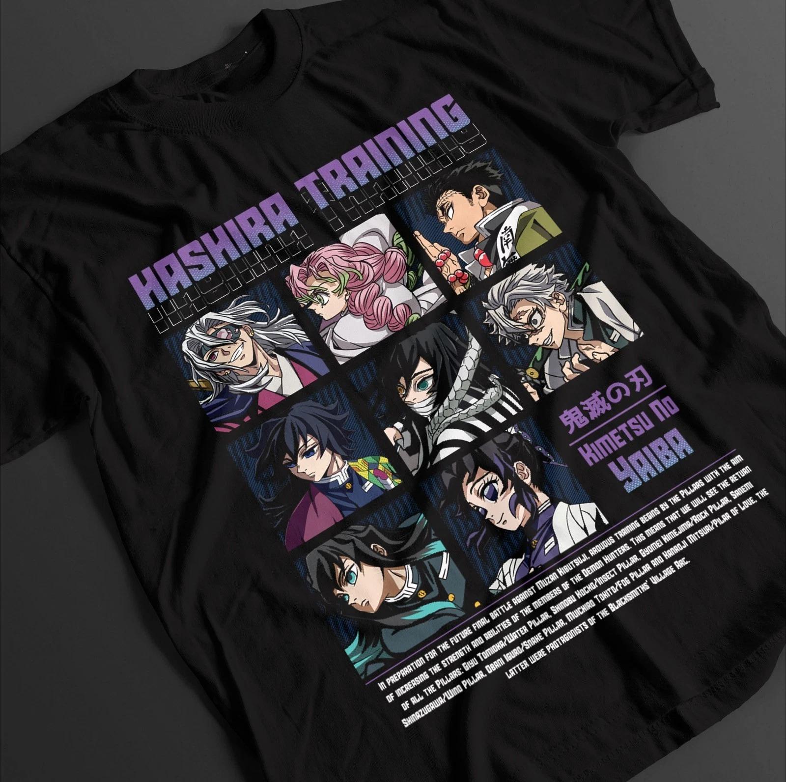 

Demon Slayer Shirt Tanjiro TShirt Zenitsu KNY Nezuko Inosuke Akaza Muzan Tee Summer Unisexs and Womens Breathable Tshirt Top S