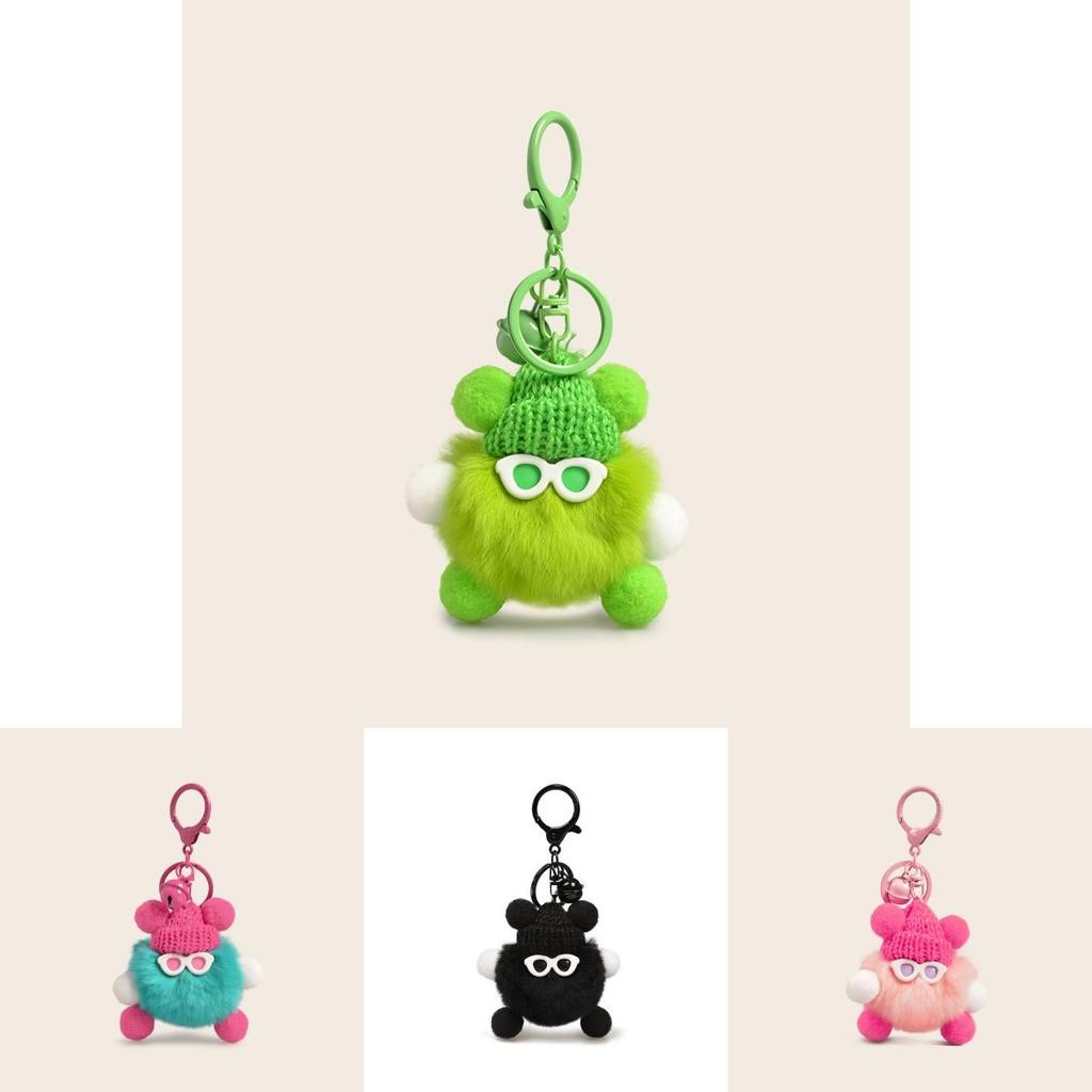 Adorable Plush Cartoon Rabbit Fur Keychain Pendant For Cute Accessory Gifts