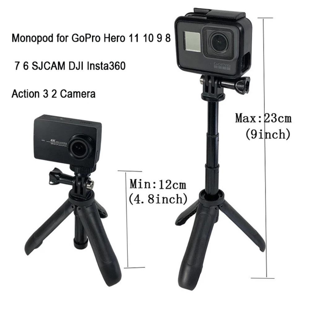 Adjustable Extendable Selfie Stick Vlog Tripod Stand Portable Camera Mount Parts For GoPro Hero9-13 DJI Osmo Action3-5 Pro Insta360 X4 Action Camera