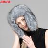 JERYAFUR Women Ushanka Trapper Winter Hat, Thick Faux Fur Ear Flap Warm Ladies Cap for Snowy Cold Outdoor Weather