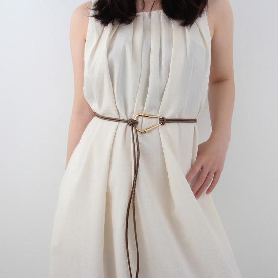 Women Belt Imitation Leather Adjustable Waist Cinching Belt Minimalist Design Dresses Shirts Jumpers Casual Waistband