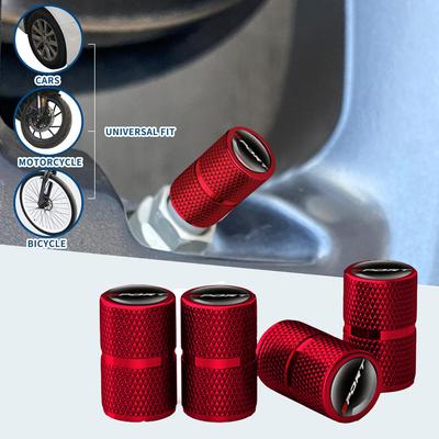 4 sztuki Auto Tire Wheel Stem Air Valve Caps Car Motorcycle Opona Zawór Pyłoszczelny Aluminiowe Kapturki Uniwersalne Akcesoria Samochodowe