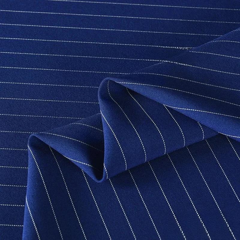 100x150cm Fine Stripe Fabric Spring Summer Fashion Skirts Suits Cloth Apparel Sewing Fabric Polyester Rayon Spandex Material