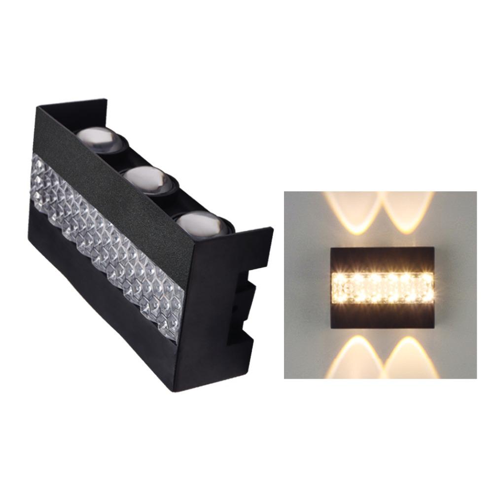 AC85-265V LED Wall Lamp Up Down Illumination 10W/8W/6W Waterproof Wall Light Modern Energy Saving Wall Washer Light House