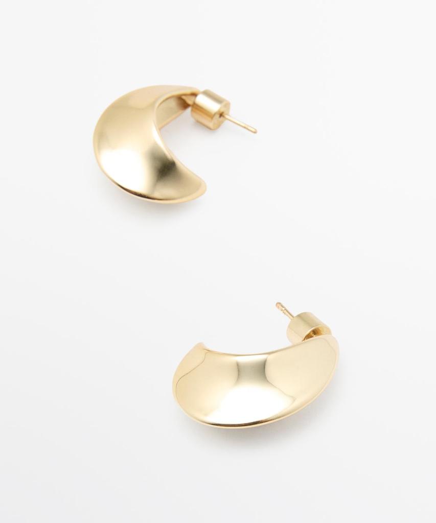Massimo Dutti Moon Hoop Earrings