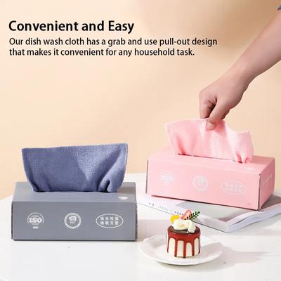 Towel Cloth 20 PCS/Box Microfiber Towel Oil Resistant Towel Cloth Wet And Dry Dual-Purpose Towel Cloth Kitchen Cleaning Cloth