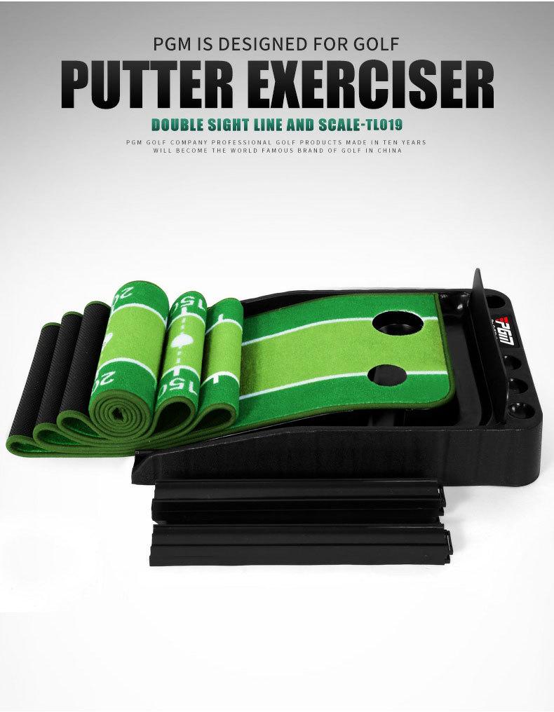 PGM Golf Putter Practice Trainer with Velvet Bottom and Plastic Base