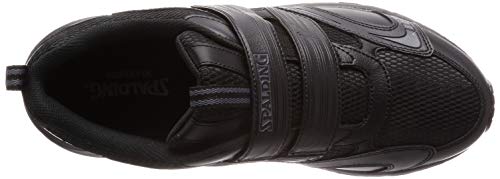Spalding JIN 3480 Men's 5E Wide Walking Sneakers, Water-Repellent, Size 26.5cm, Black