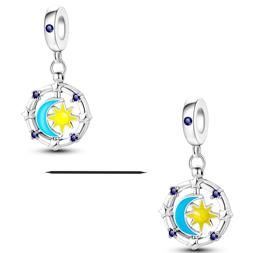 Copper Charms Beads Butterfly Clover Pendant Dangle Fit Original Necklace Bracelet Gift Women Party Diy