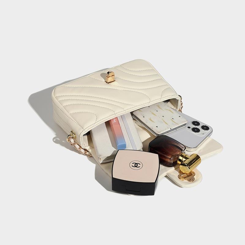 Versatile Ins Style Crossbody Bag for Women 2023 New Trendy Spring Summer Fashion Quilted Chain Bag Pink Single Shoulder Small Square Bag