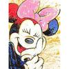 Disney Diamond Painting Minnie Mouse Ink Splatter Art Style Trendy Illustration 5D Diamond Painting Art Embroidery Cross-stitch Room Decoration