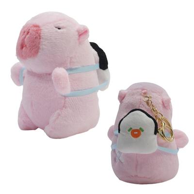 Clearstone Capybara Plush Keychain, Chavimaru Sushi, 13cm, Pink
