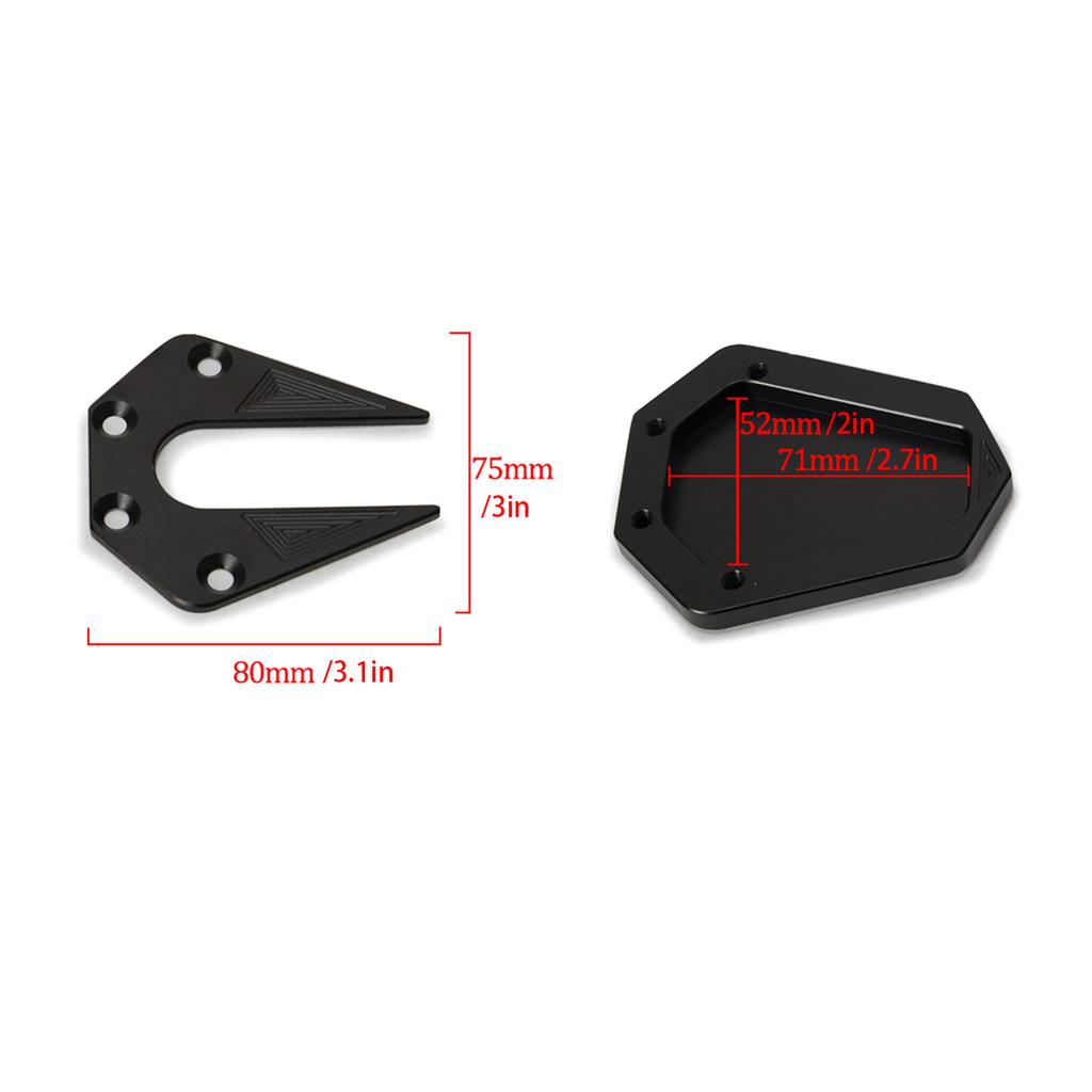 Kickstand Plate Pad Motorcycle Accessories Foot Side Stand Enlarger Extension CNC Aluminum  Replacement forBenelli TRK