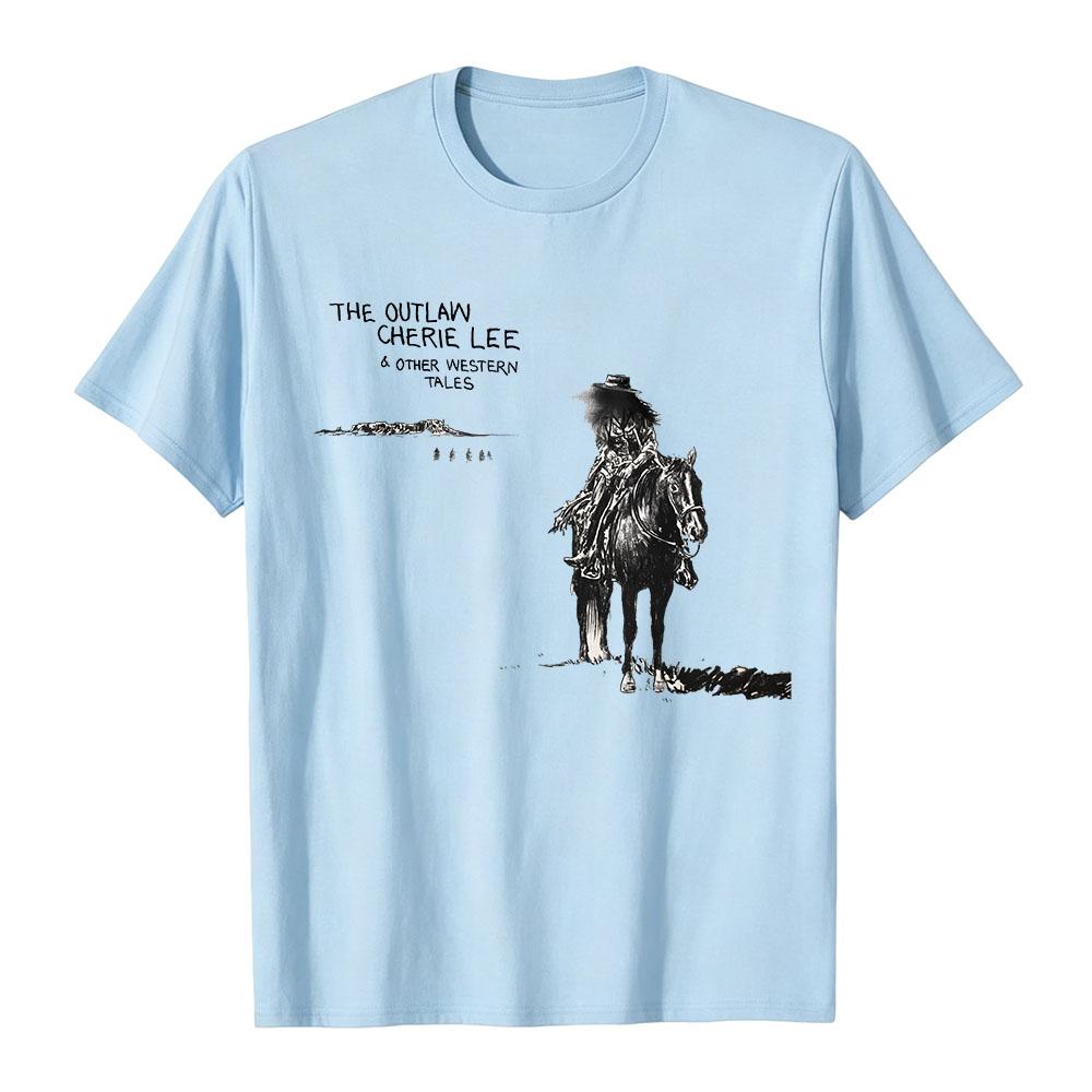 Shaboozey The Outlaw Cherie Lee & Other Western Tales Merch Short Sleeve Cotton Soft T-shirt Unisex Streetwear Graphic Print Tee