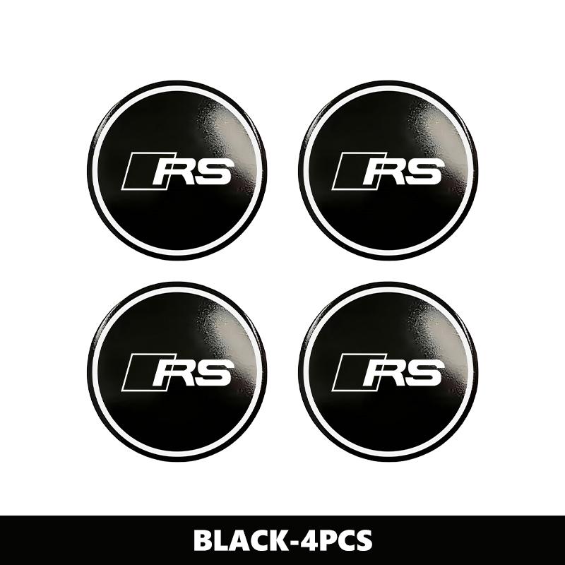 4Pcs 56mm Aluminum Car Wheel Center Hub Cap Sticker Decoration For 5djsm S RS SLINE ABT Quattro ARS3 RS4 RS5 RS6 RS7 RS8 djsm5