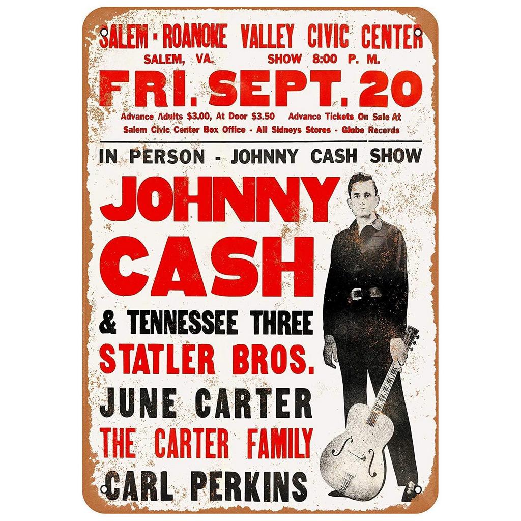 Letreros Metálicos Rockero Musical Banda Decoración de Pared Placa Póster de Arte Vintage Pintura de Hierro para Cueva de Hombre Cafetería en Casa Club de Jardín Bar