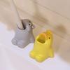 Cartoon Animal Toothbrush Holder Resin Bathroom Organizer Stand for Toothbrushes Paste Adorable Desk Decor for Sink Countertop Multi-Purpose Storage