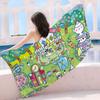 Classic T-Tamagotchi Cut Friend Game  Bath Towel Microfiber Soft Water Absorbing Breathable For Girl Kids Decorative Beach Towel